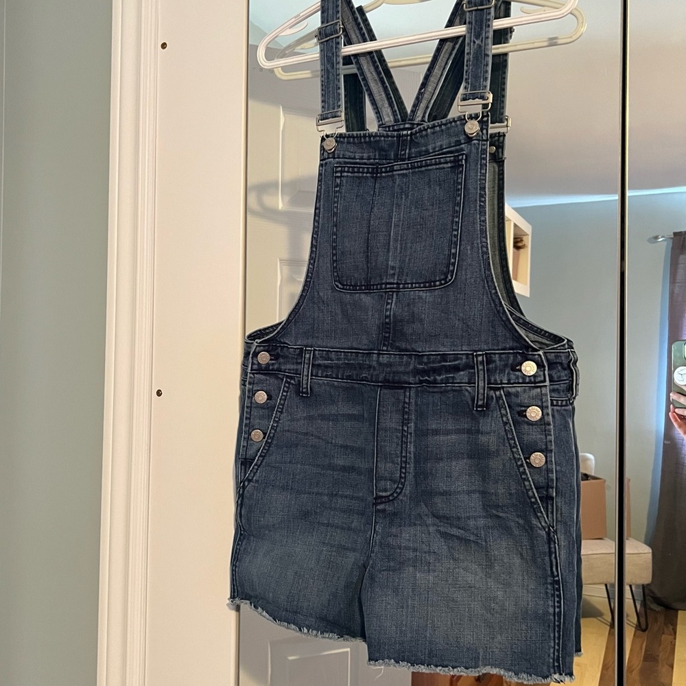Madewell Adirondack Short Overalls Size M